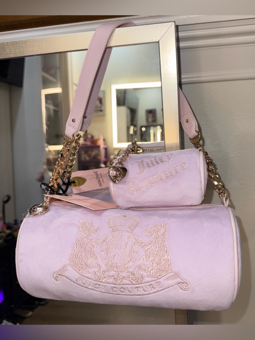 Juicy Couture “Choose Scottie Dogs” Barrel Satchel